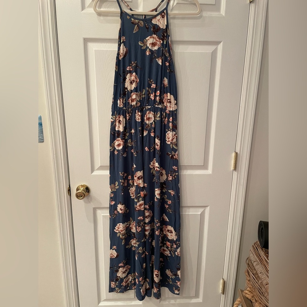 Women’s French Grey Maxi Dress M